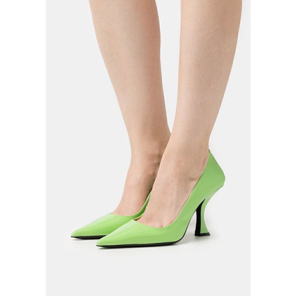 by far viva pump fresh green patient leather 38